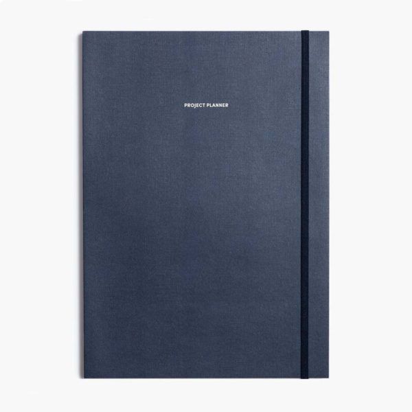Project Planner The Project Planner is a minimalist yet powerful planner that helps you map out and organize your days so you can finish projects on time. It has space for over 100 projects, each broken down into detail.