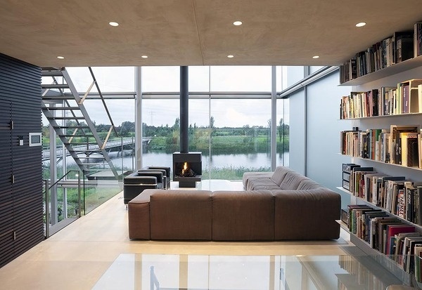 CJWHO ™ (Rieteiland House, Amsterdam, Netherlands by Hans...) #netherlands #design #interiors #glass #architecture #amsterdam #luxury