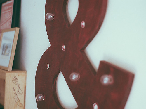 The Sheltered Half #bulbs #red #lights #living #home #ampersand