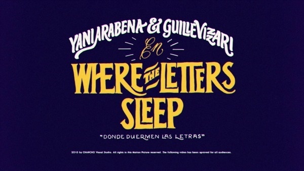 Where the letters sleep - Yani & Guille on Behance #type #movie #lettering #title
