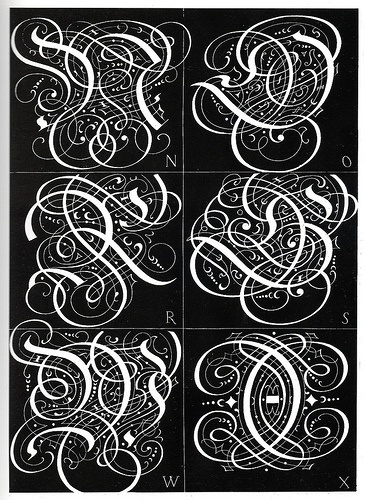 BibliOdyssey: Ornamental Typography Revisited #letters #initials #15th #ornamental #century #monograms #alphabets #typography