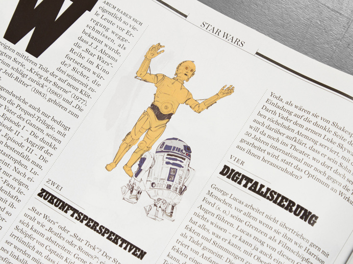 Star Wars illustrations for music magazine Rolling Stone Germany by Philipp Zurmöhle – www.philippzm.com #starwars #illustration #rolling