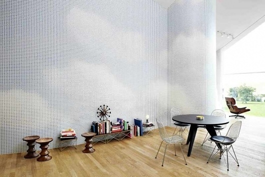 Maharam Digital Projects at VitraHaus #interior #design #wallpaper #eames