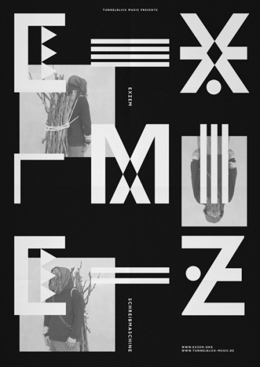 HelloMe — Exzem #design #graphic #typo #black