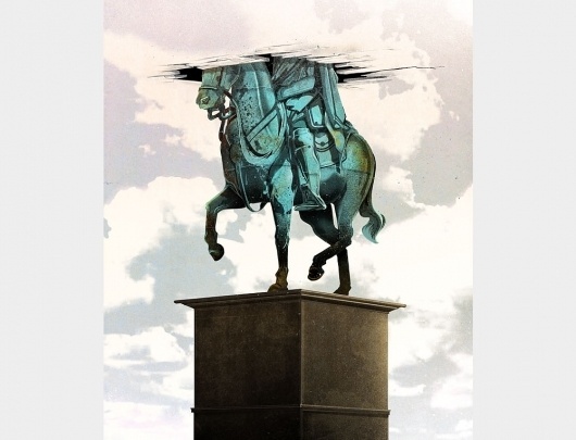 Jonathan Bartlett #statue #roof #horse