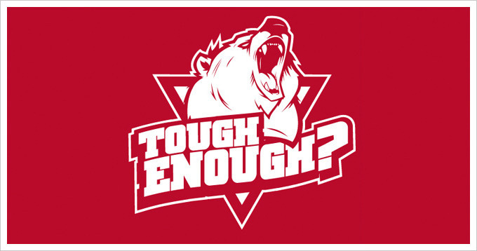 Logo for the "Tough Enough" Sports Team #inspiration #design #identity #logo #bear
