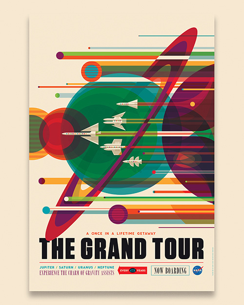 The Grand Tour / Invisible Creature for NASA #invisiblecreature #posters #nasa