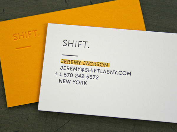 SHIFT LAB by beastpieaces #business #branding #card #color #letterpress #identity