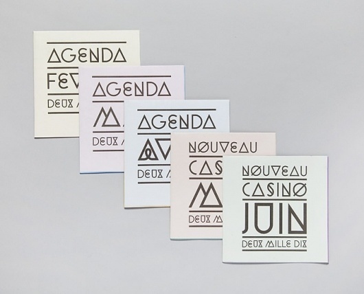 Ill Studio - Nouveau Casino 01 #france #print #typography #direction #studio #art #ill #music #club
