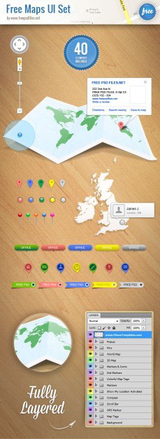 Maps ui psd set Free Psd. See more inspiration related to Map, Location, Ui, Psd, Maps, Set and Vertical on Freepik.