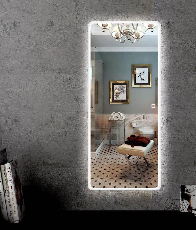 Full Length Floor Mirror with LED Lights