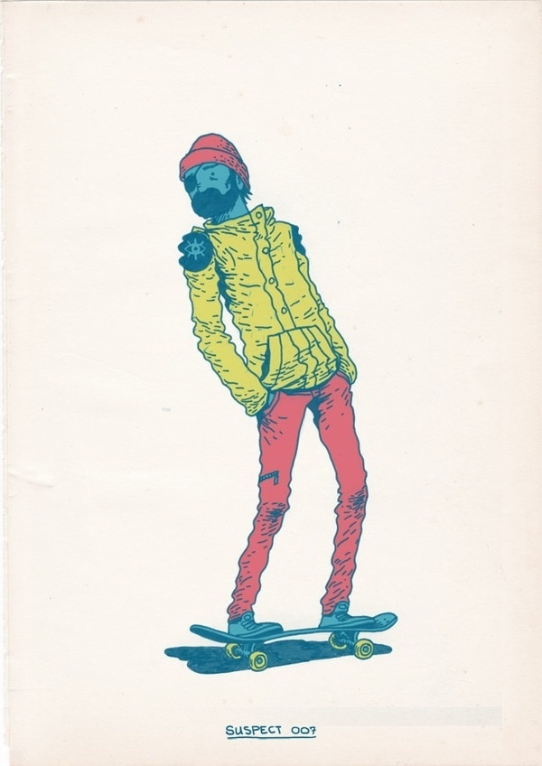 Skateboarding is a Crime on the Behance Network #illustration #skateboarding