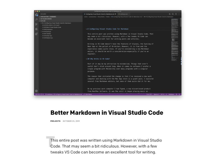 Better Markdown in VS Code