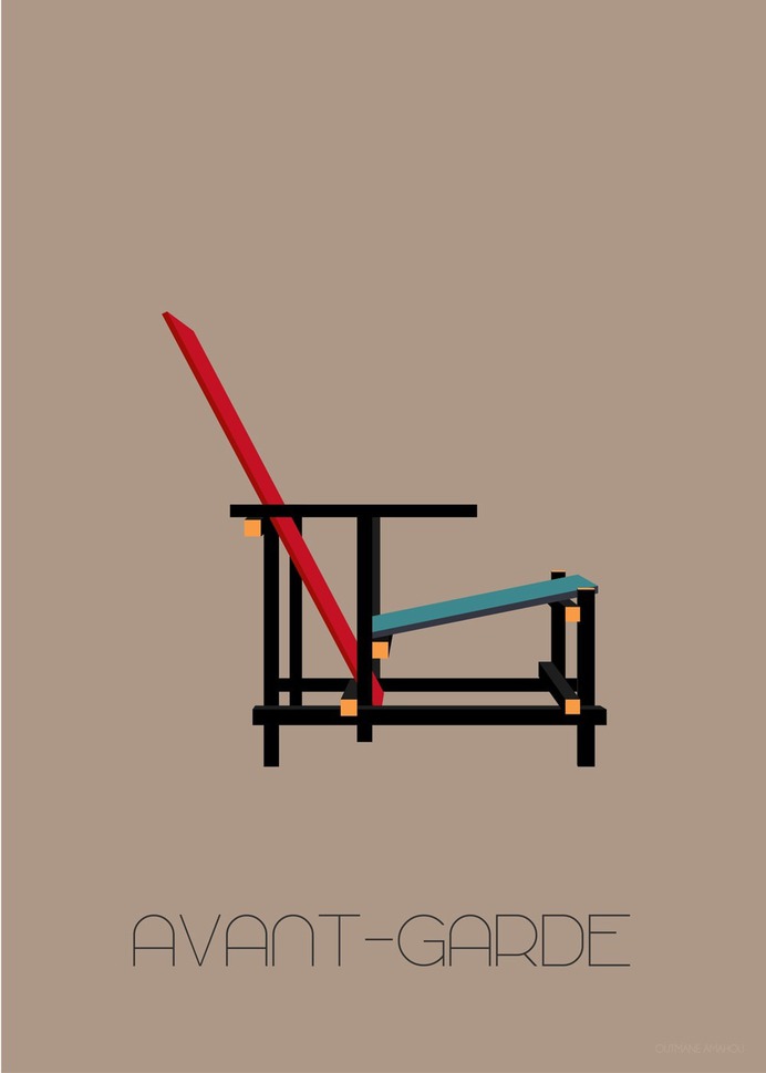 Minimalist Design Movement Posters By Outmane Amahou - Avant-Garde
