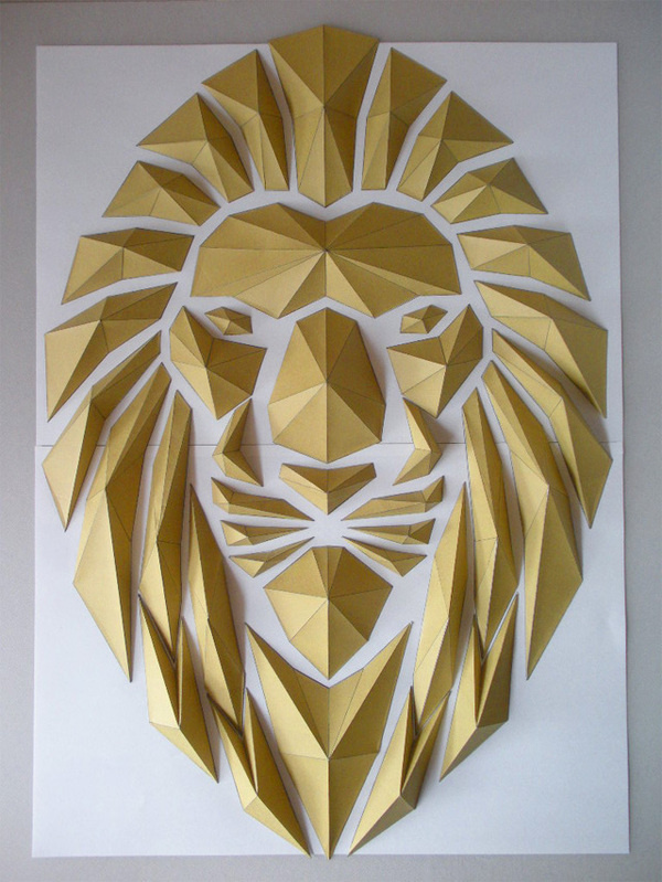 Origami Mosaics by Kota Hiratsuka #craft #paper