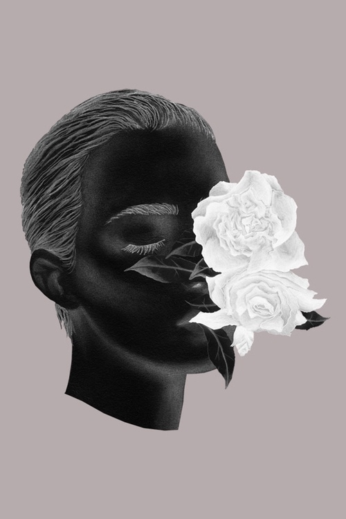 darksilenceinsuburbia:Juan Chavarria Jr. Chloris. Pencil on recycled paper, 8 x 10.http://juanchavarriajr.com/ #painting