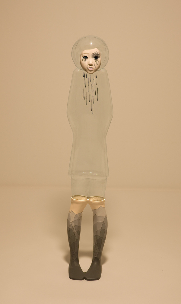 On View: Yu Jinyoung's "I'm OK" at Galleria Patricia Armocida | Hi Fructose Magazine #socks #girl