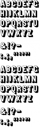 Wood Type Revival - Gothic Open Shaded #woodtype #typography