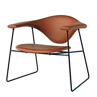 Masculo Lounge Chair Sierra Leather Cognac