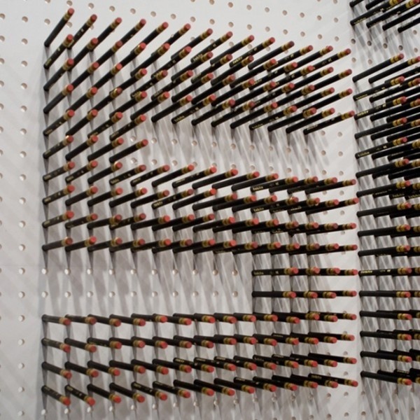 Good Design Lasts #wall #pencil #typeface #installation