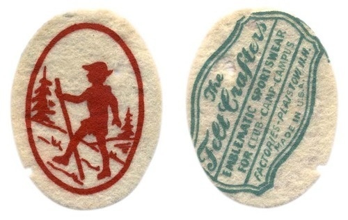 old felt patch #type #illustration #vintage