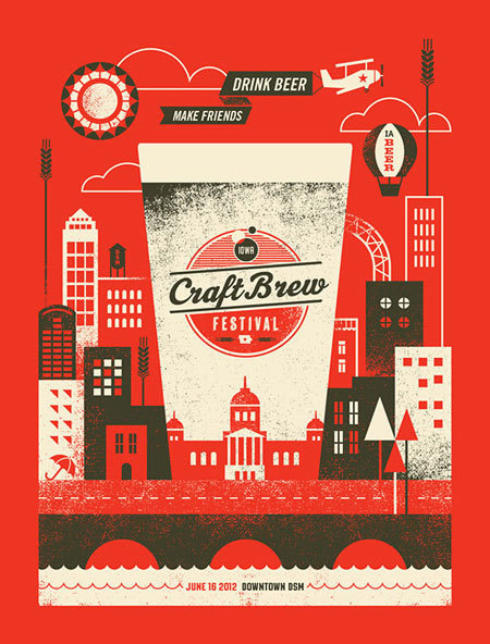 Iowa Craft Brew Festival Poster #beer #poster