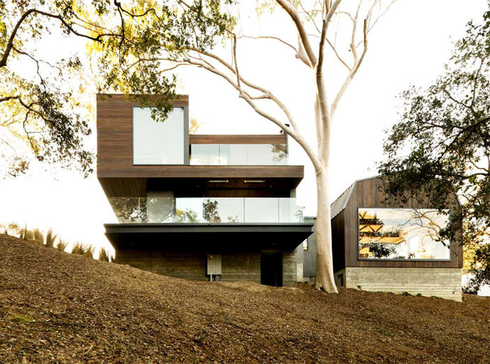 Calm, Natural and Open Guest House dark wood facades guest house #design #architecture #house #home