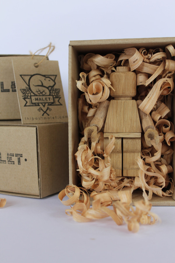 Limited Edition Wood Carved Lego Guys by Malet Thibaut 6 #lego