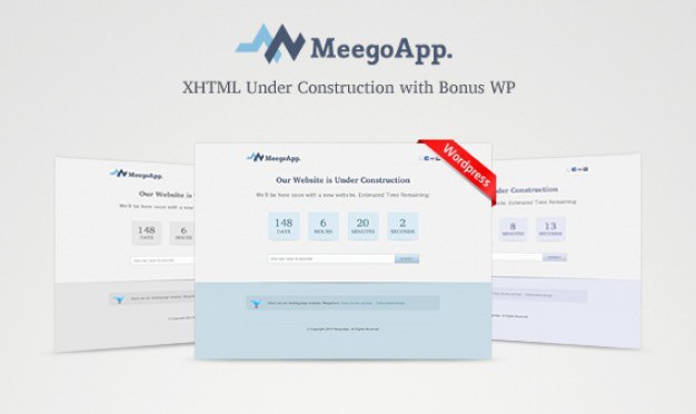 Meegoapp. under construction psd Free Psd. See more inspiration related to Construction, Psd, Templates, Wordpress and Horizontal on Freepik.
