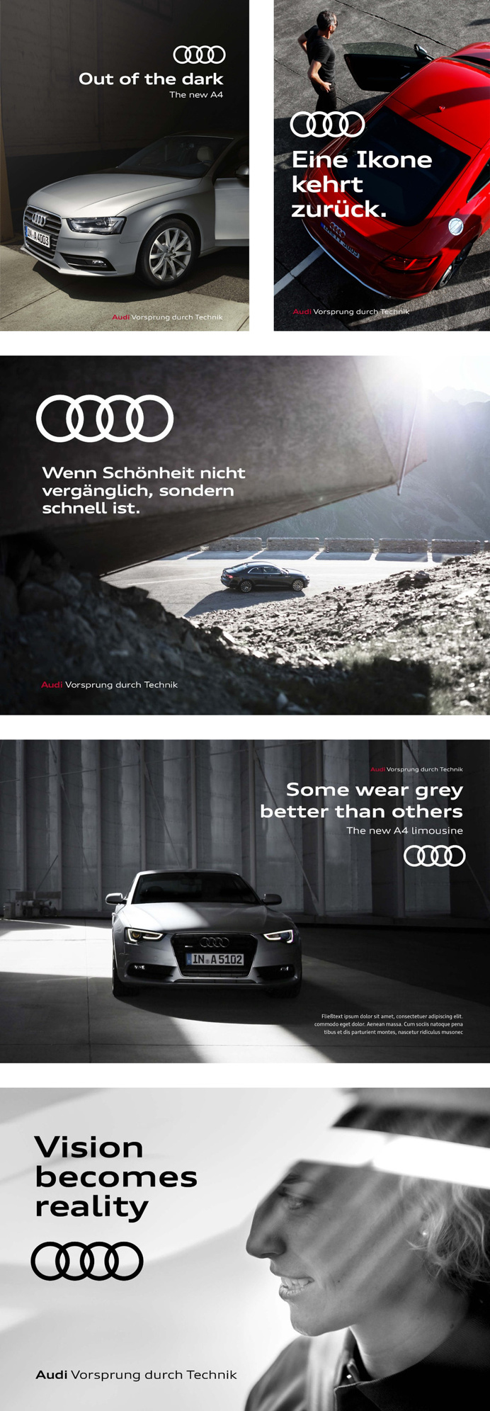 New Global Identity for Audi by Strichpunkt and KMS TEAM