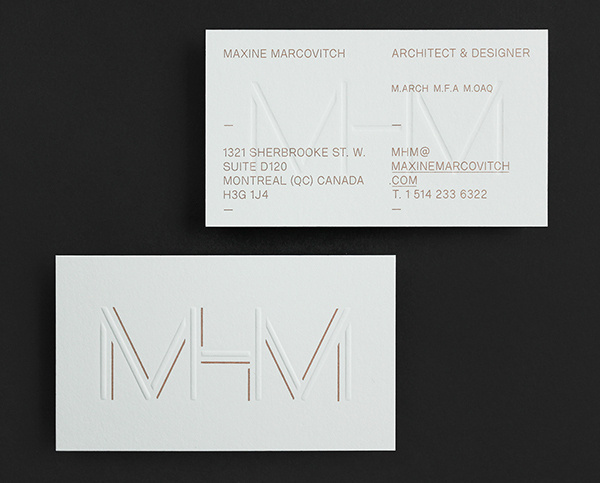 MHM ARCHITECT on Behance #card #business #stationery