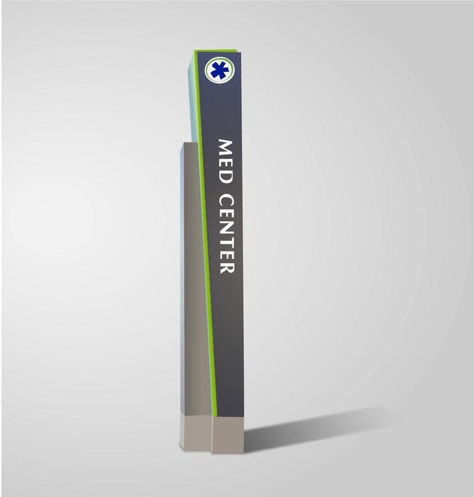 Wayfinding | Signage | Sign | Design | 医院户外地牌式标识设计