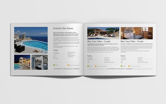 Peligoni Club brochure #brochure #spread #design #holiday #travel