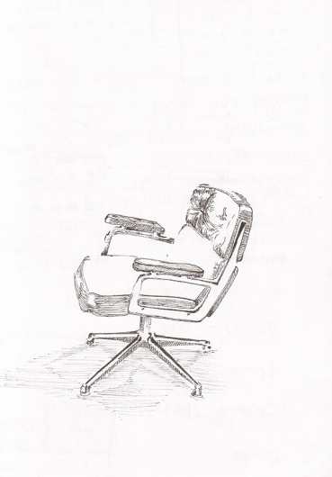 Illustration by Tuscani Cardoso #chair #design #black #illustration #furniture #art #pen #tuscani #sketch