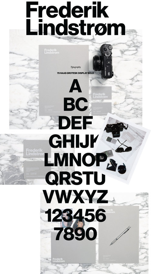 Frederik Lindstrom by Brunswicker #helvetica #grotesk #identity #haas