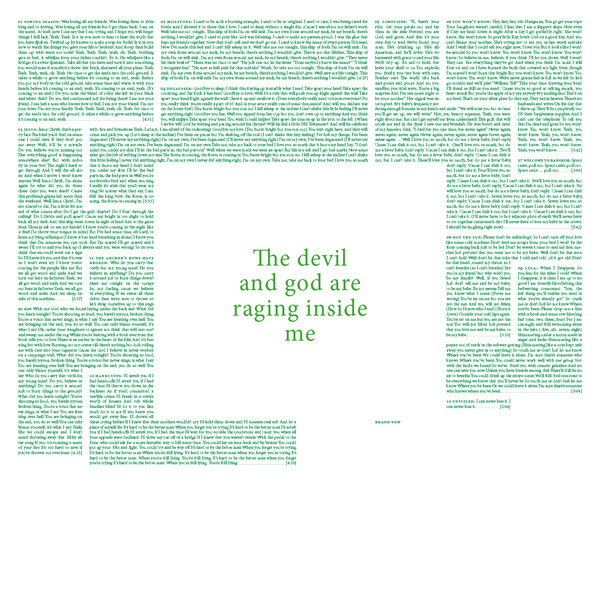 Brand New — The Devil And God Are Raging Inside Me #design #graphic #cover #lp #typography