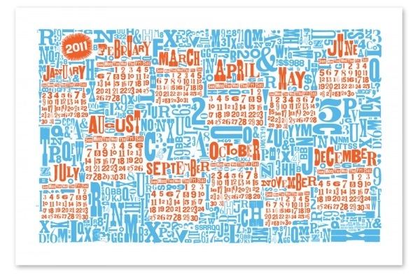 2011 CALENDAR - ADP #block #wood #type