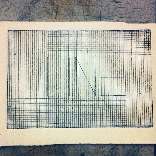 Line with Lines (intaglio) #intaglio #line #lines