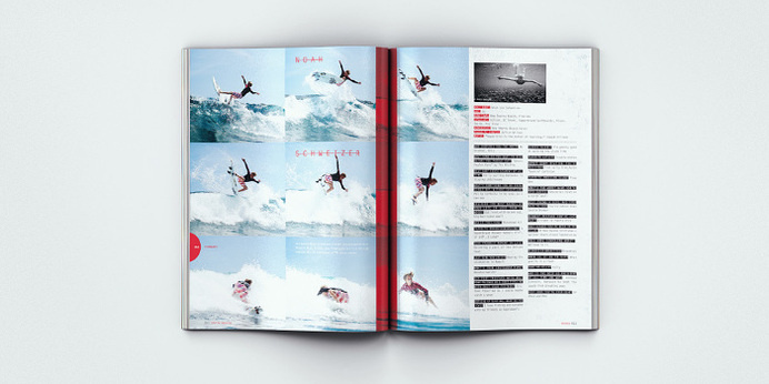Surfing Magazine Editorial 2012 - Joy Stain #surf #surfing #print #spread #layout #editorial #magazine #typography