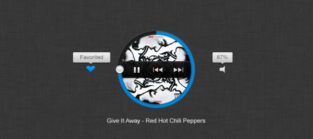 Rounded player Free Psd. See more inspiration related to Music, Player, Music player, Horizontal and Rounded on Freepik.