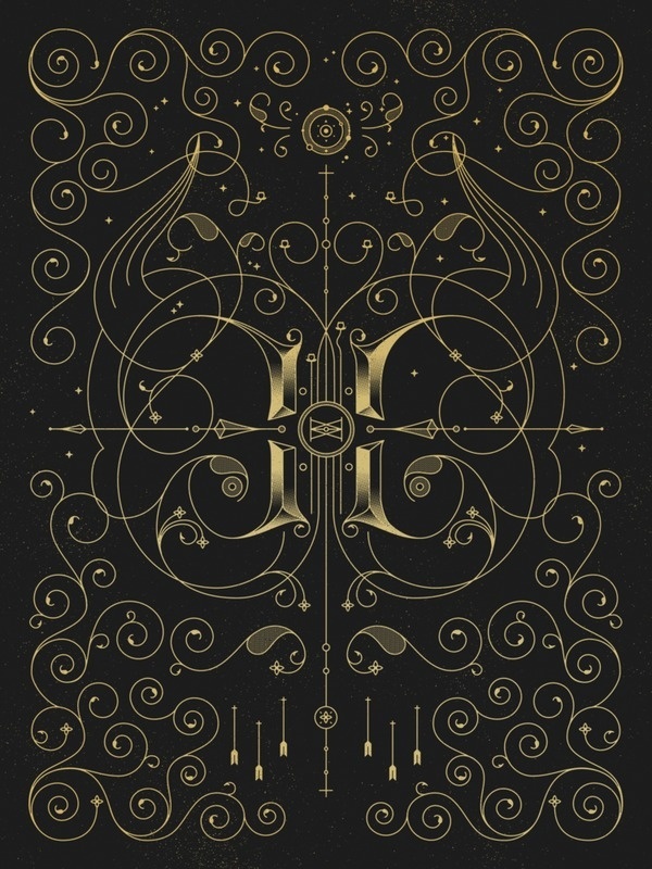 HIATUS_PREVIEW.png #work #lettering #devil #stars #gold #type #typography
