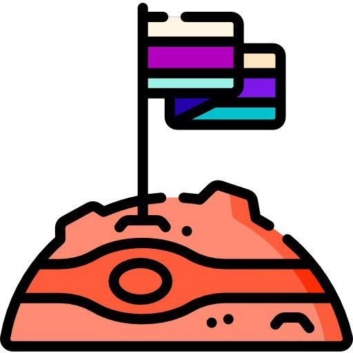See more icon inspiration related to space, moon, conquer, discovery, exploration, miscellaneous, universe, education, flags, planet, science, flag and nature on Flaticon.