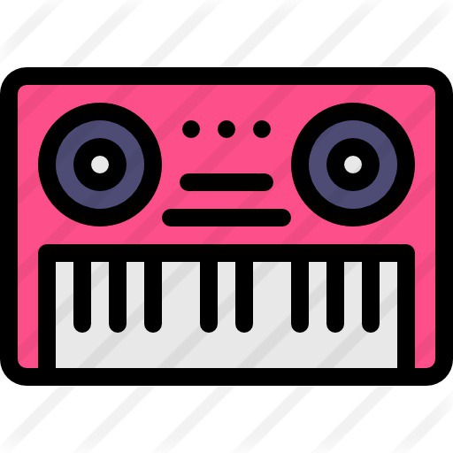 See more icon inspiration related to electric keyboard, music and multimedia, electric piano, music instruments, music instrument, keyboards, musical instrument, entertainment, piano, keyboard and music on Flaticon.