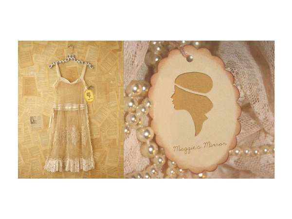 Maggie's Mirror #branding #maggies #store #mirror #tag #vintage
