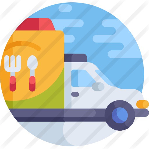 See more icon inspiration related to food delivery, delivered, shipping and delivery, food and restaurant, delivery truck, cargo truck, transportation, cutlery, truck, vehicle, transport and food on Flaticon.