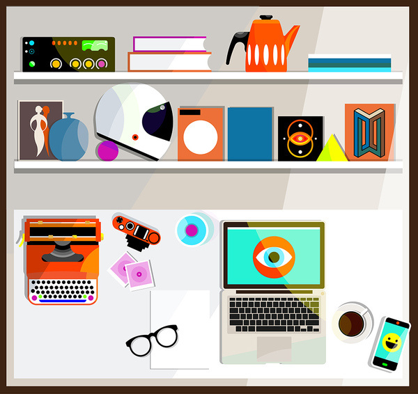 My Desk by Jamie Cullen — Agent Pekka #jamie #illustration #cullen