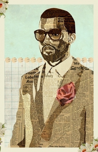 Kanye | Illustration | KyleMosher.com #cut #kanye #illustration #collage #paper