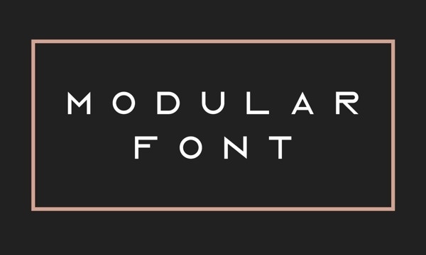 Modular Font on Behance #modular #font #vector #white #print #black #minimal #futura #dark #typography