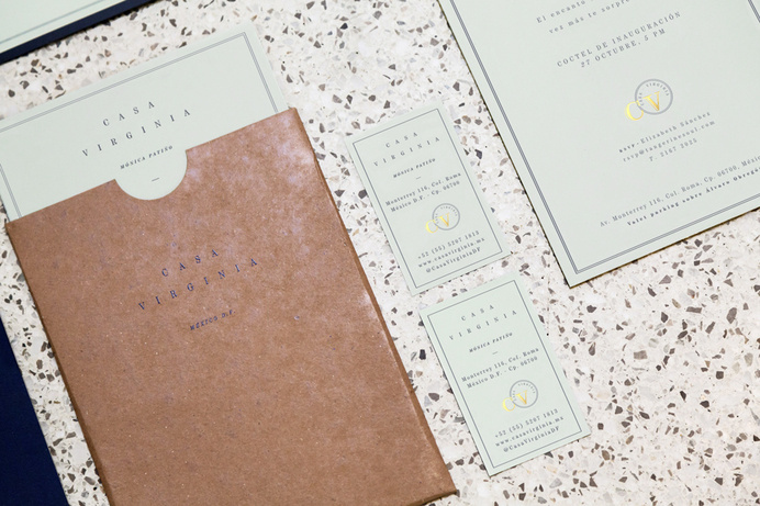 Casa Virginia #branding #business #card #menu #restaurant #cafe #identity #savvy