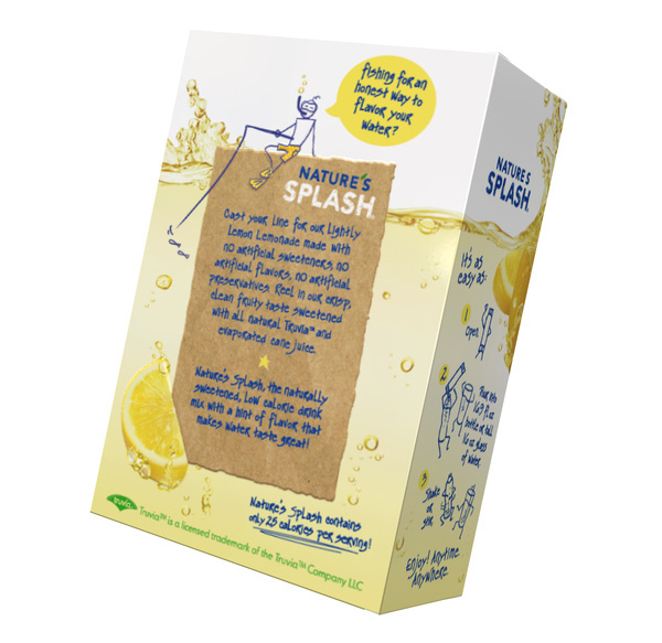 NATURE'S SPLASH #powdered #beverage #design